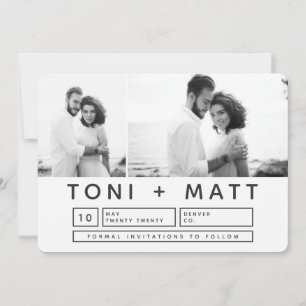 BOLD MODERN SAVE THE DATE