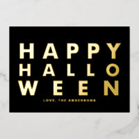 Bold moderne Typografie Black Happy Halloween