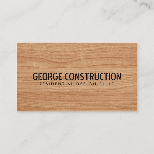 Bold Molded Construction Business QR Code Visitenkarte (Vorderseite)