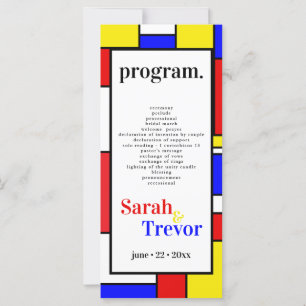 Bold Mondrian Inspiriert Retro Geometric Art