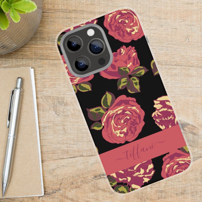Bold Moody Girly Pink Roses in Bloom Case-Mate iPhone Hülle (Von Creator hochgeladen)