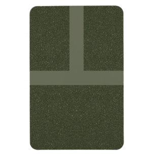 Bold Moss Green Grid Magnet - Anpassbar