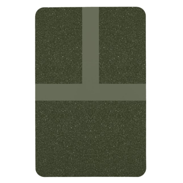 Bold Moss Green Grid Magnet - Anpassbar (Vertikal)