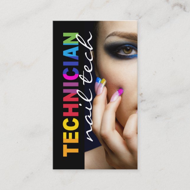 BOLD NAIL SALON BUSINESS CARD VISITENKARTE (Vorderseite)