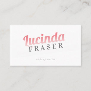 BOLD NAME FADE cooles Retro-Minimum schwarzen Kora Visitenkarte