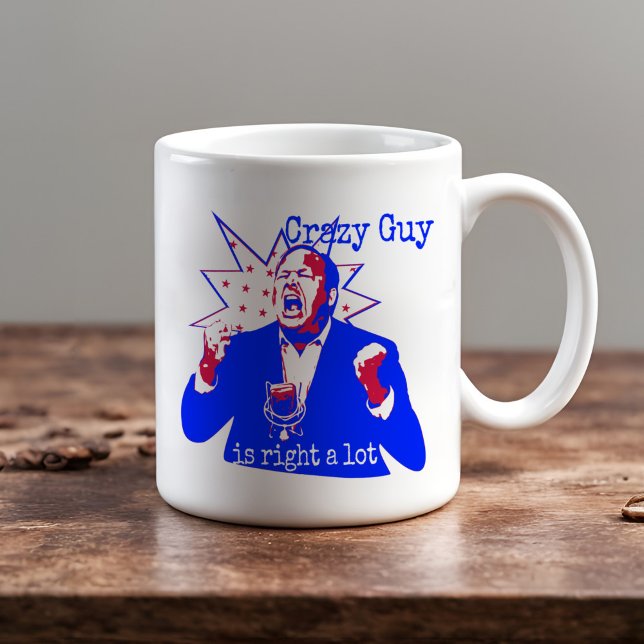 Bold Patriot Crazy Verschwörung Meme Freedom Love Kaffeetasse (Crazy conspiracy guy meme conservative political humor patriotic freedom loving coffee mug)