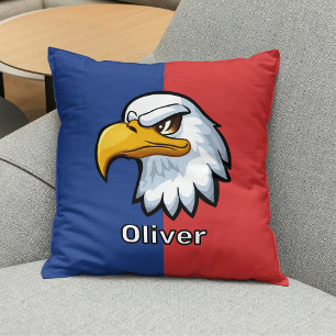Bold Patriotic Cartoon Eagle Personalisiert Kissen