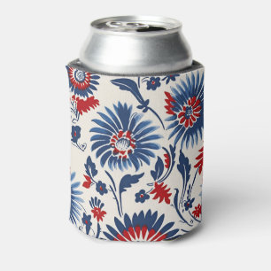 Bold Patriotic Floral Fusion Dosenkühler