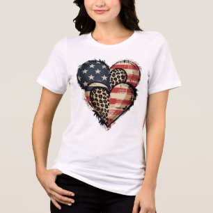 Bold & Patriotic Wild Heart Tri-Blend Shirt