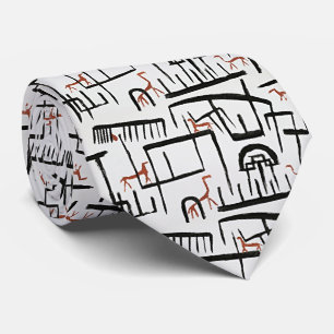 Bold Paul Klee Animal Abstrakt Neck Tie Krawatte