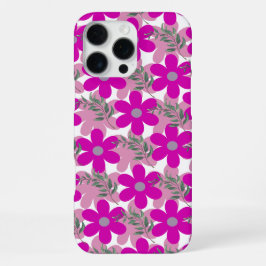 'Bold Pink Floral'-Muster iPhone 16 Pro Max Hülle