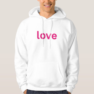 bold pink typography art hoodie