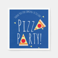 Bold Pizza Birthday Party Restaurant Blue