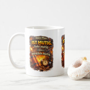 Bold Plan Quote – Funny Explosion Design Kaffeetasse