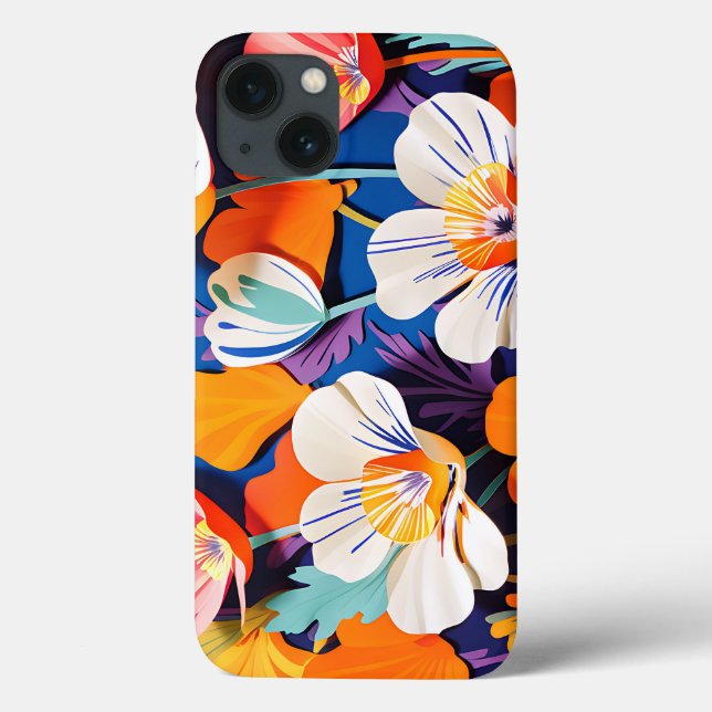 Bold Pop Art California Poppies Case-Mate iPhone Hülle (Rückseite)