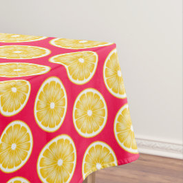 Bold Pop Art Lemon Hot Pink & Yellow Tischdecke