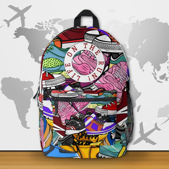 Bold Pop Art Runner Jogger Bedruckter Rucksack (Von Creator hochgeladen)