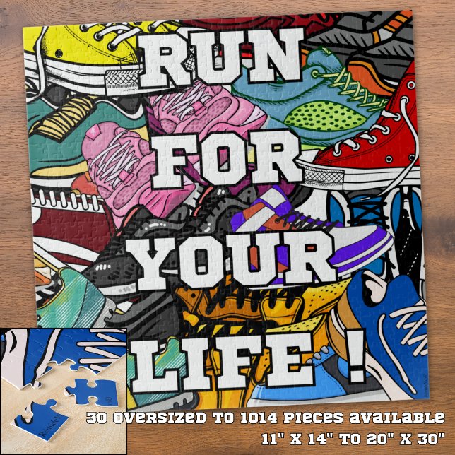 Bold Pop Art Runner Jogger Puzzle (Von Creator hochgeladen)