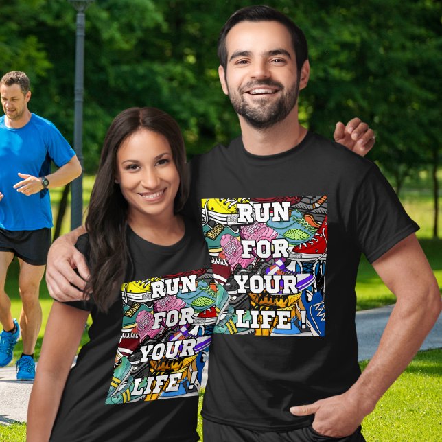Bold Pop Art Runner Jogger T-Shirt (Von Creator hochgeladen)