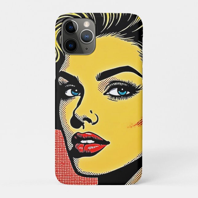 Bold Pop Art Woman Defined Case-Mate iPhone Hülle (Rückseite)