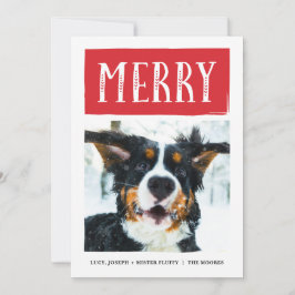 Bold Quilted Merry Christmas Feiertagskarte