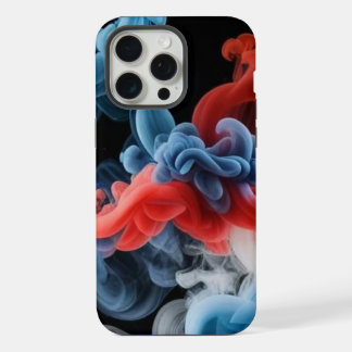 Bold Red Blue Smoke Art - Handy Case iPhone 15 Pro Max Hülle