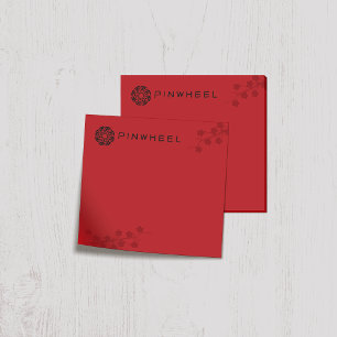 Bold Red Floral Post-it Klebezettel
