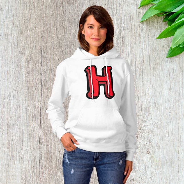 Bold Red Letter H Fun Alphabet Hoodie (Von Creator hochgeladen)