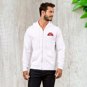 Bold Red Semi Truck Big Rig Trucker Hoodie