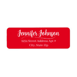 Bold Red Wedding Script Rücksendeadresse Envelope
