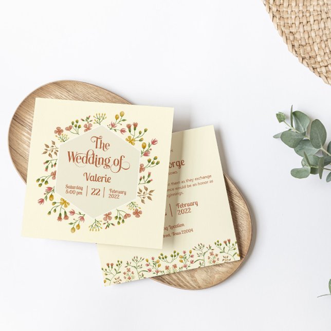 Bold Retro Earthy Tones | Einladungskarte für Hoch Einladung (Von Creator hochgeladen)