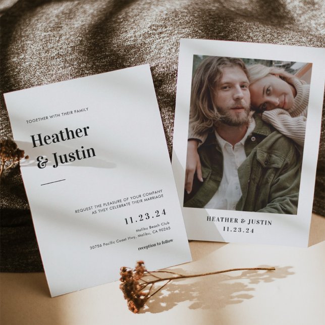 Bold Retro Wedding Foto Save the Date (Von Creator hochgeladen)