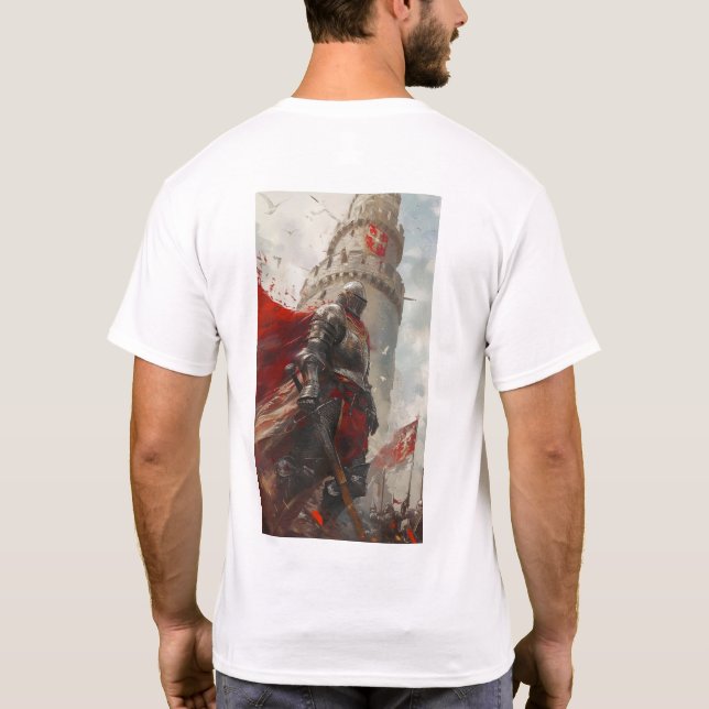 Bold Richard I Lionheart Artwork T-Shirt (Rückseite)