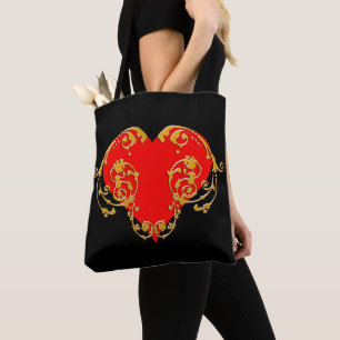 Bold Romantic Valentine Red Goth Heart