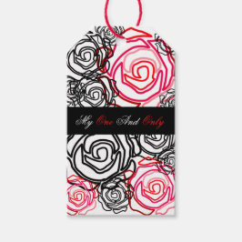 'Bold Rose-My One and Only'-Geschenkmarke Geschenkanhänger