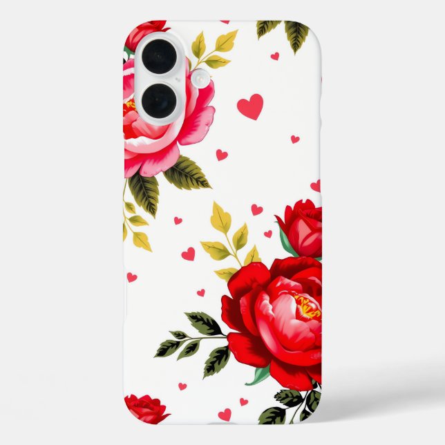 Bold Roses and Hearts Case (Rückseite)