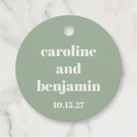 Bold Sage Green Chic Moderne Hochzeit Custom