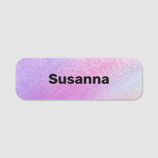 Bold Schriftart Squiggle Lines Mauve Blue Lilac Ma Namensschild