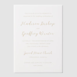 Bold Script Earthy Neutral Elegant Wedding