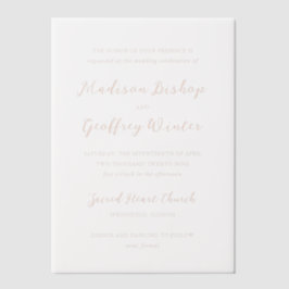 Bold Script Peach Elegant Wedding