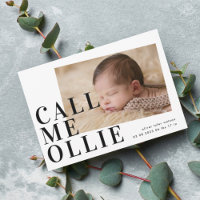 Bold Simple minimalist Foto von Call Me Birth