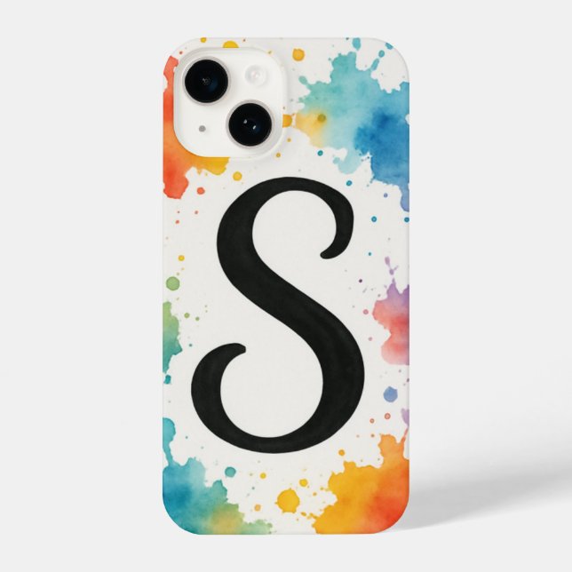 “Bold Splash Art Phone Cover with Striking Trendy iPhone Hülle (Rückseite)