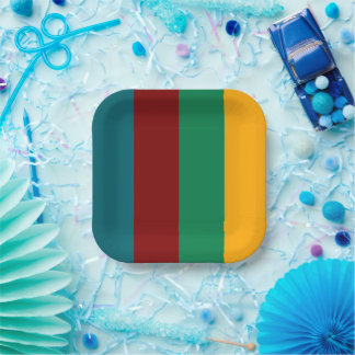 Bold Striped Paper Pappteller