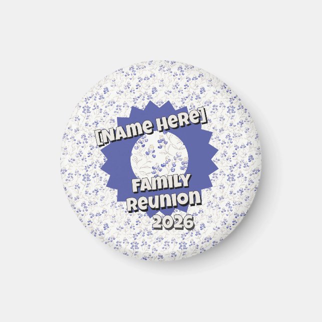 Bold Texas Bluebonnets, Family Reunion,  Magnet (Vorne)