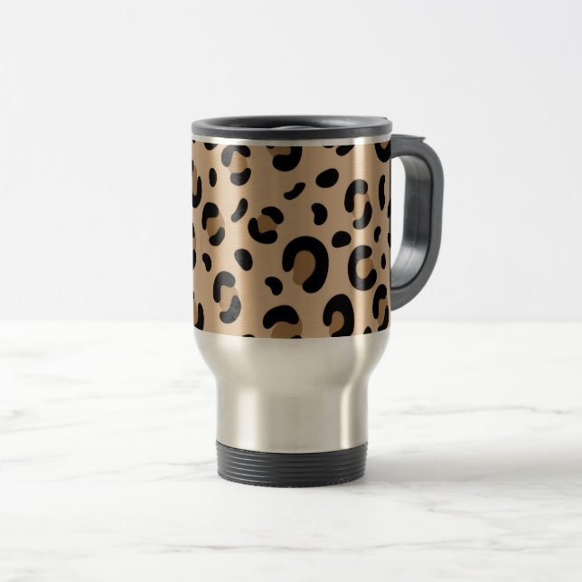 Bold Tiger Stripe Pattern – Animal Print Design Reisebecher (VorderseiteRechts)