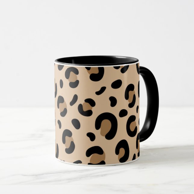 Bold Tiger Stripe Pattern – Animal Print Design Tasse (VorderseiteRechts)