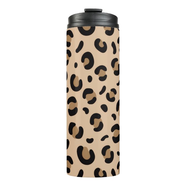 Bold Tiger Stripe Pattern – Animal Print Design Thermosbecher (Vorderseite)