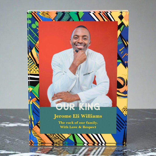 Bold Tribal Christmas Gifts for African Black Men Fotoblock (Bold Tribal Christmas Gifts for African Black Men Photo Block)