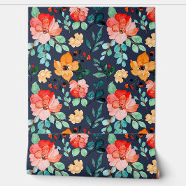 Bold Tropical Blossoms – Vibrant Flower Pattern Tapete