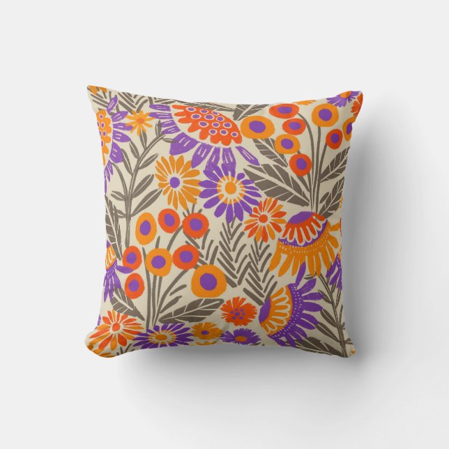 Bold Tropical Floral Kissen (Vorderseite)